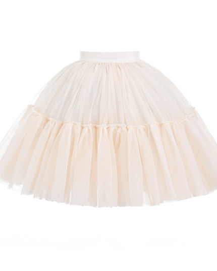 kids atelier mimi tutu Beige Layered Tulle Skirt