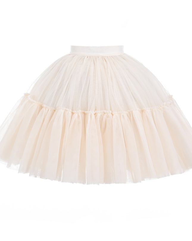 kids atelier mimi tutu Beige Layered Tulle Skirt