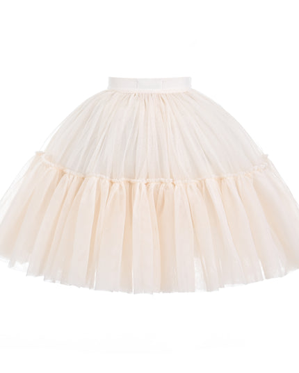 kids atelier mimi tutu Beige Layered Tulle Skirt