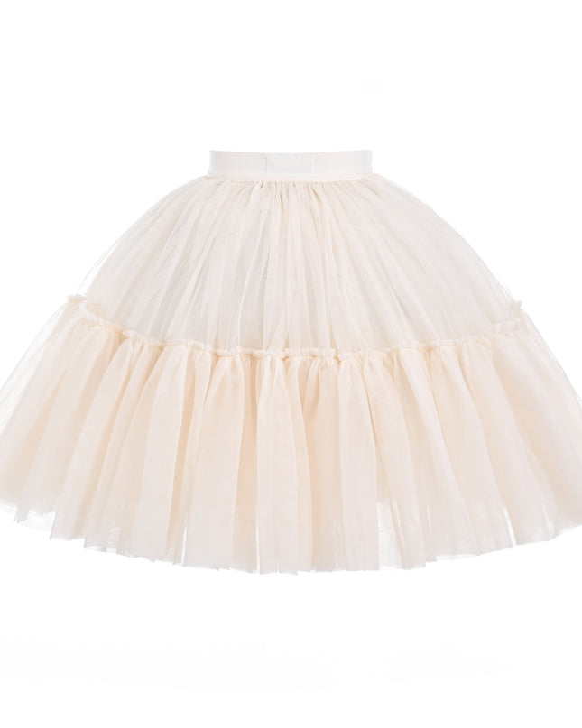 kids atelier mimi tutu Beige Layered Tulle Skirt