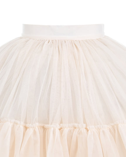 kids atelier mimi tutu Beige Layered Tulle Skirt