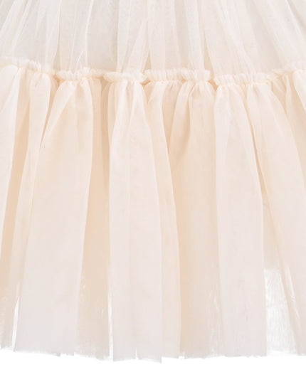 kids atelier mimi tutu Beige Layered Tulle Skirt