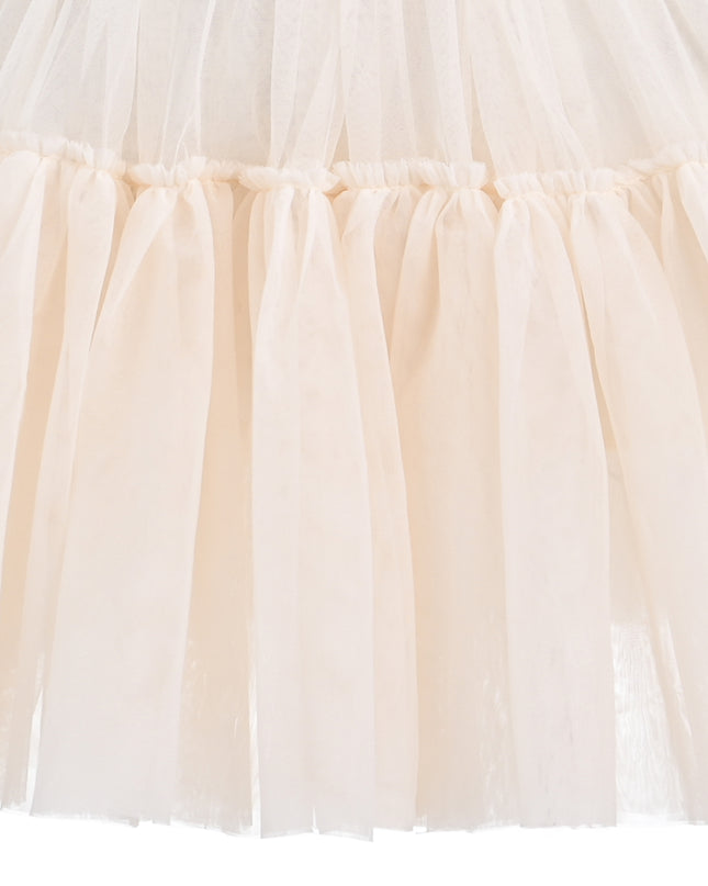 kids atelier mimi tutu Beige Layered Tulle Skirt
