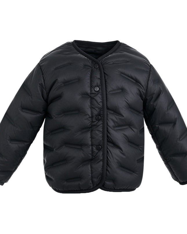 kids atelier mimi tutu Black Quilted Jacket