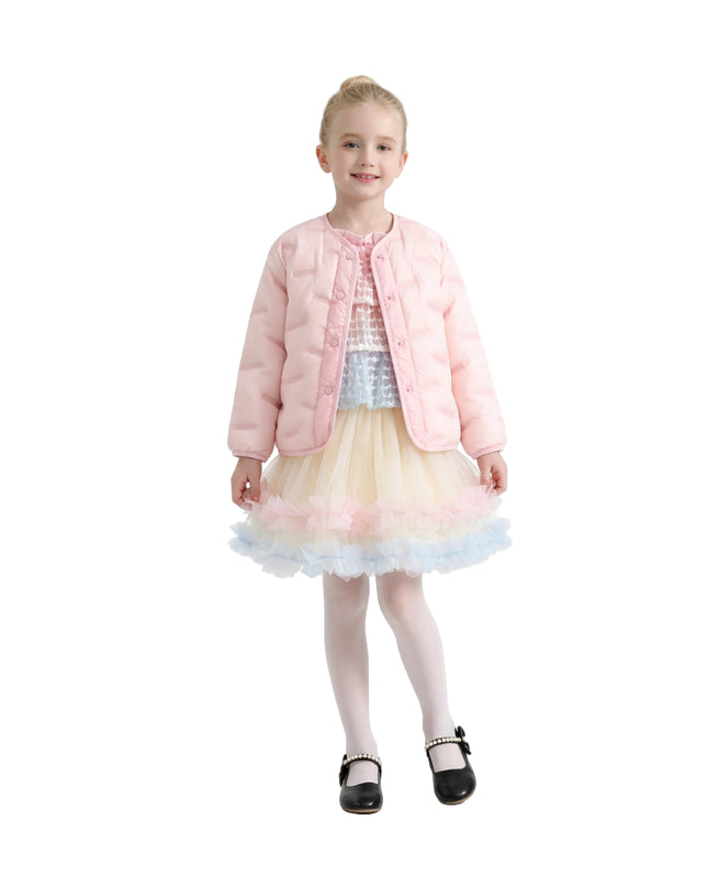 kids atelier mimi tutu Pink Quilted Jacket