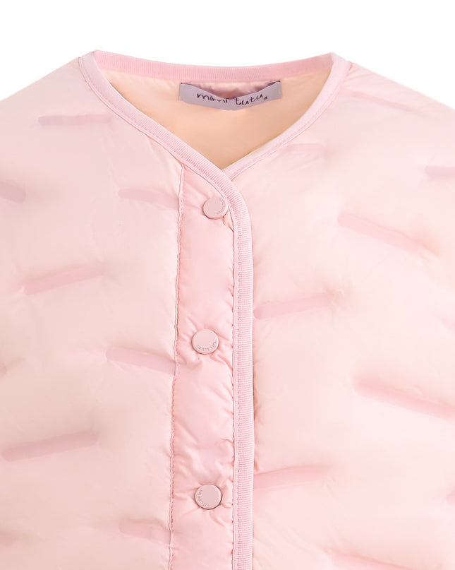 kids atelier mimi tutu Pink Quilted Jacket
