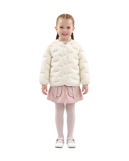 kids atelier mimi tutu White Quilted Jacket
