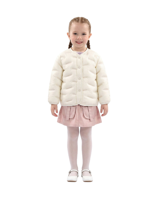 kids atelier mimi tutu White Quilted Jacket