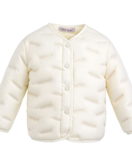 kids atelier mimi tutu White Quilted Jacket