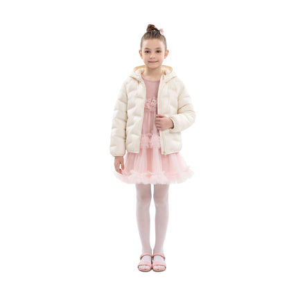 kids atelier mimi tutu White Puffer Jacket