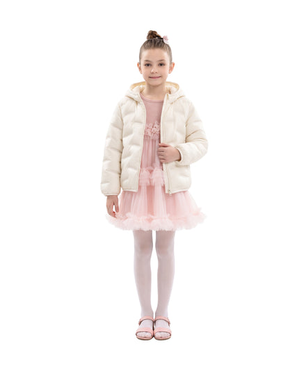kids atelier mimi tutu White Puffer Jacket