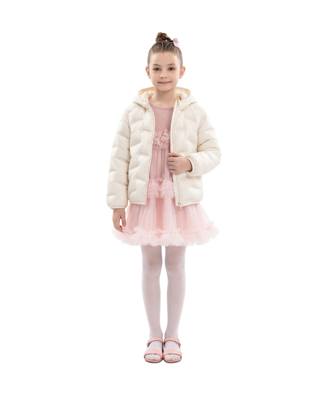 kids atelier mimi tutu White Puffer Jacket