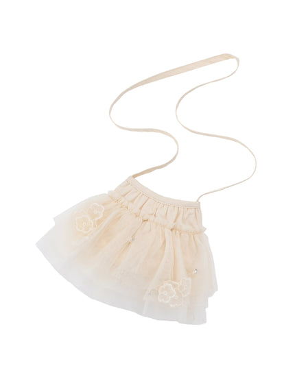 kids atelier mimi tutu Beige Mirelle Petal Flared Tulle Dress