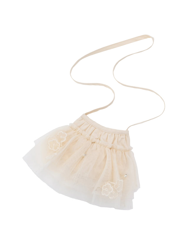 kids atelier mimi tutu Beige Mirelle Petal Flared Tulle Dress