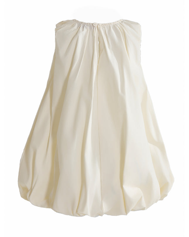 Kids atelier mimi tutu Cream Verona Bow Rosette Balloon Dress