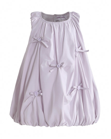 kids atelier mimi tutu Purple Verona Bow Rosette Balloon Dress