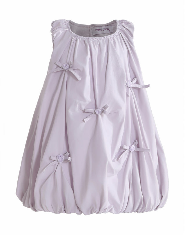 kids atelier mimi tutu Purple Verona Bow Rosette Balloon Dress