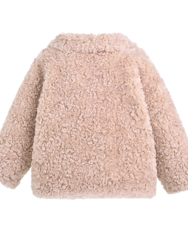 kids atelier mimi tutu Pink Teddy Coat