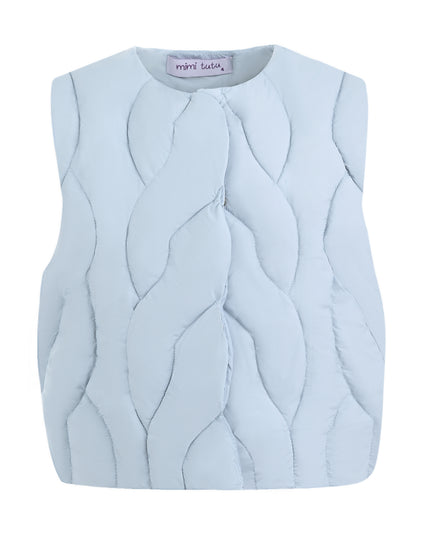 kids atelier mimi tutu Blue Quilted Vest