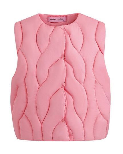 kids atelier mimi tutu Pink Quilted Vest