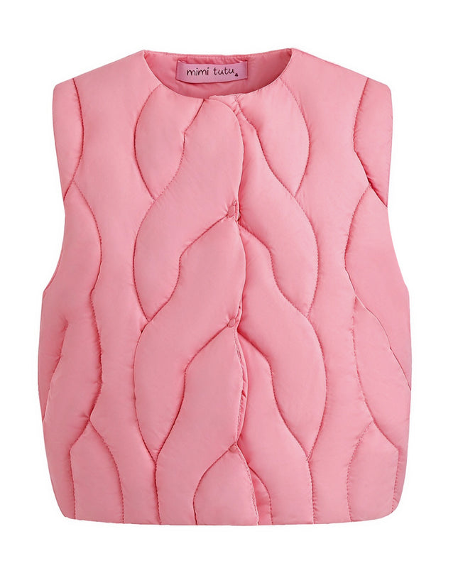 kids atelier mimi tutu Pink Quilted Vest