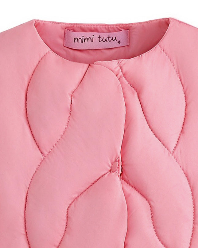 kids atelier mimi tutu Pink Quilted Vest