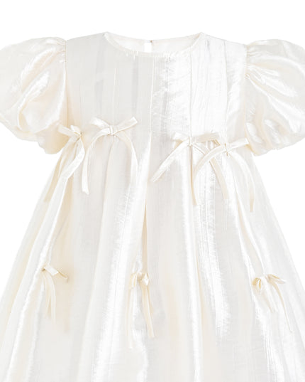 kids atelier mimi tutu Beige Sena Petal Bow Dress