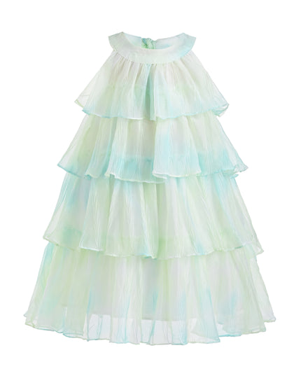 kids atelier mimi tutu Yellow Elisia Tiered Tulle Dress