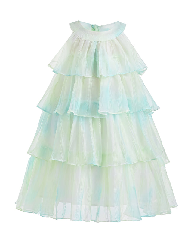 kids atelier mimi tutu Yellow Elisia Tiered Tulle Dress