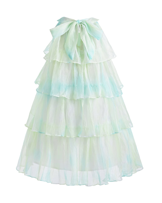 kids atelier mimi tutu Yellow Elisia Tiered Tulle Dress