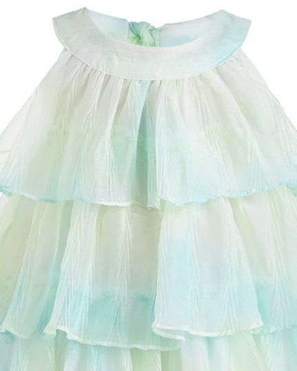 Yellow Elisia Tiered Tulle Dress