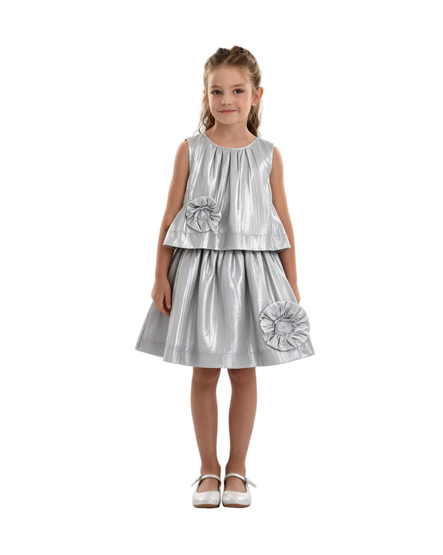 kids atelier mimi tutu Silver Nerissa Bloom Skirt Set