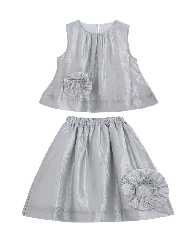 kids atelier mimi tutu Silver Nerissa Bloom Skirt Set