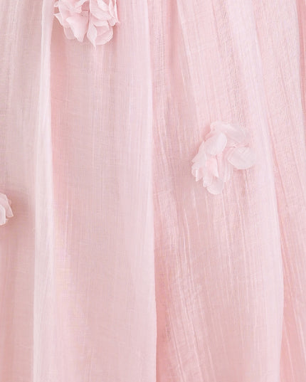 kids atelier mimi tutu Pink Romper & White Top Set