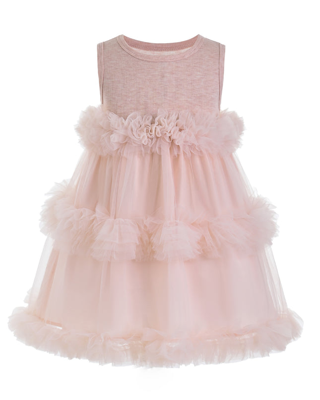 kids atelier mimi tutu Pink Norelia Ruffle Tulle Dress