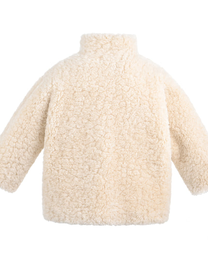 kids atelier mimi tutu Beige Shearling Coat