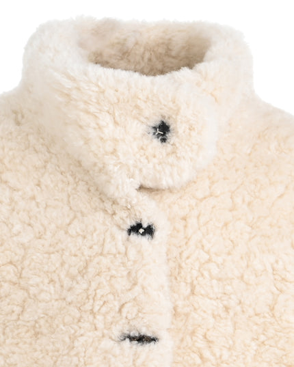 kids atelier mimi tutu Beige Shearling Coat