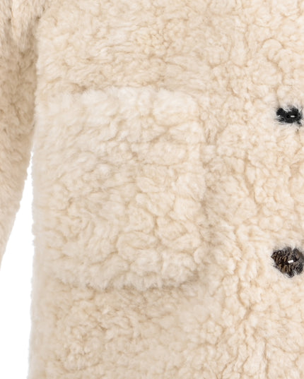 kids atelier mimi tutu Beige Shearling Coat