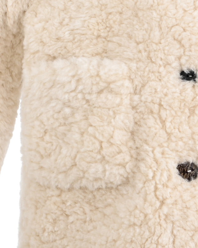 kids atelier mimi tutu Beige Shearling Coat