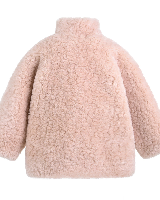 kids atelier mimi tutu Pink Shearling Coat