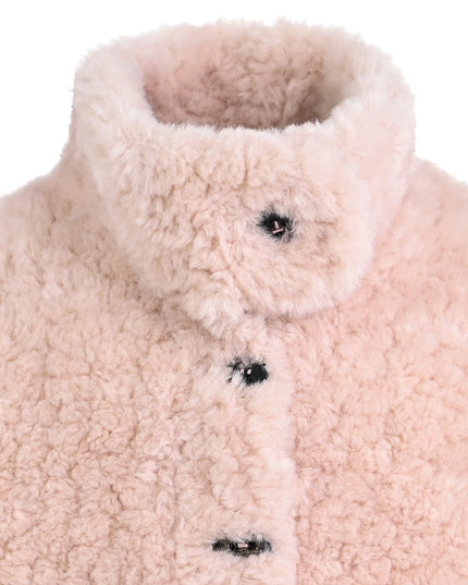 kids atelier mimi tutu Pink Shearling Coat