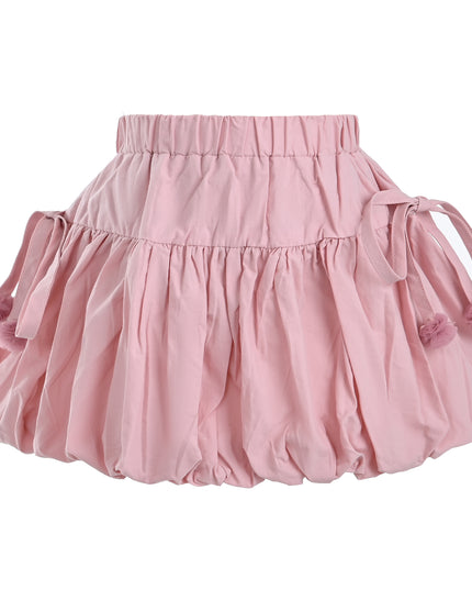 kids atelier mimi tutu Pink Pom-Pom Skirt Set