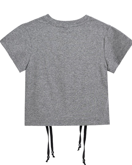kids atelier mimi tutu Gray Tee with Star Accent