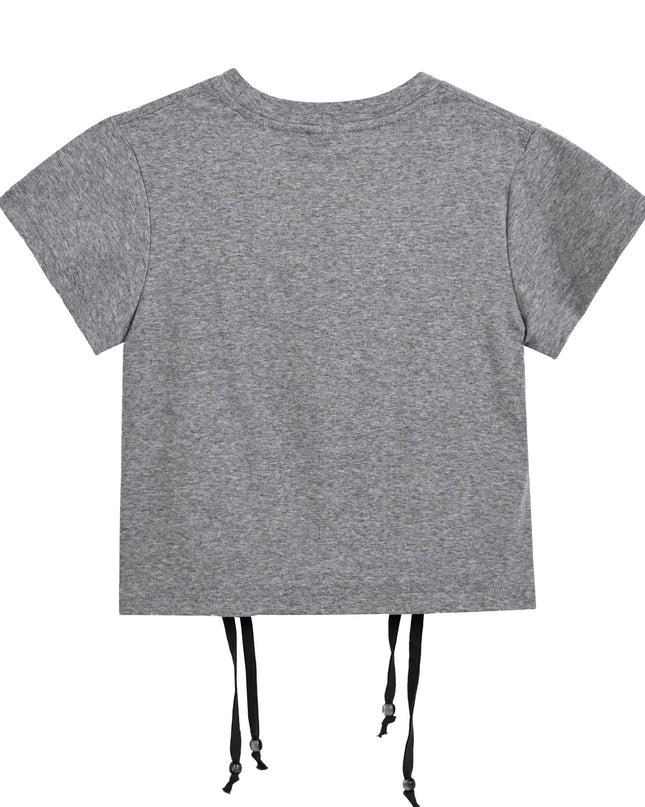 kids atelier mimi tutu Gray Tee with Star Accent