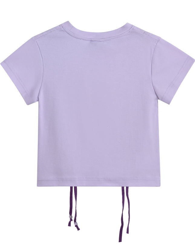 kids atelier mimi tutu Purple Tee with Star Accent