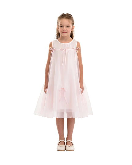 kids atelier mimi tutu Pink Kaia Ribbon Bow Dress