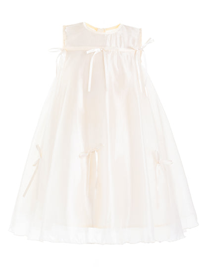 kids atelier mimi tutu White Kaia Ribbon Bow Dress