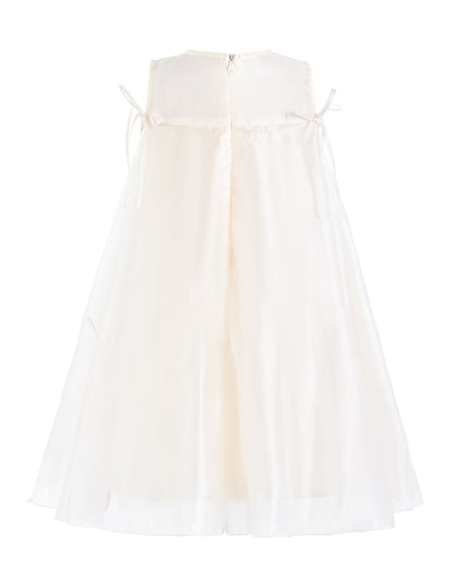 kids atelier mimi tutu White Kaia Ribbon Bow Dress