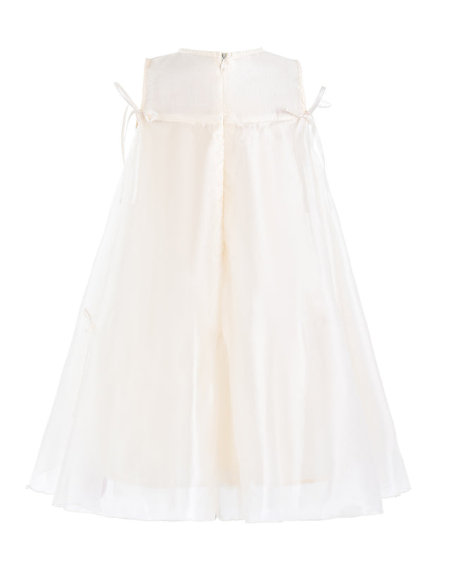 kids atelier mimi tutu White Kaia Ribbon Bow Dress