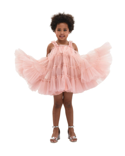kids atelier mimi tutu Light Pink Isoldea Tulle Ruffle Dress
